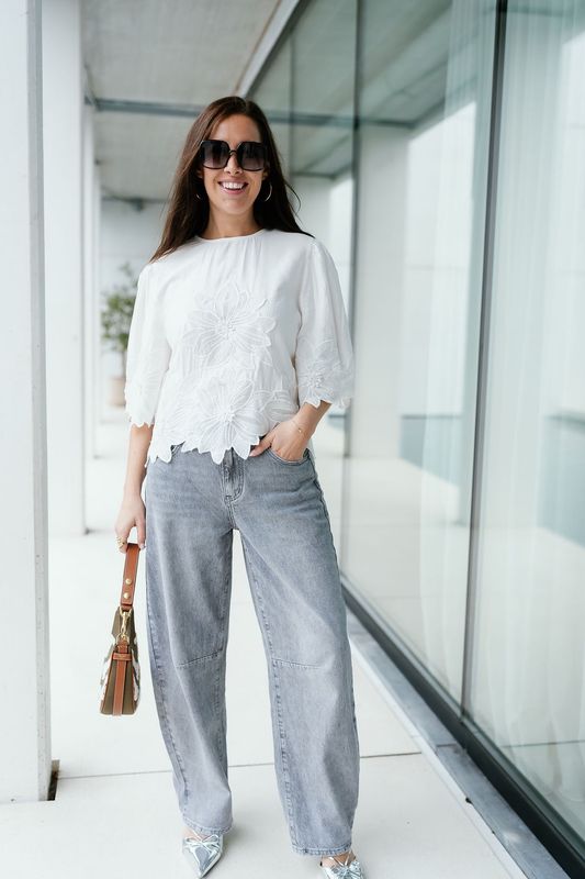 2/4 Top Mori Star White