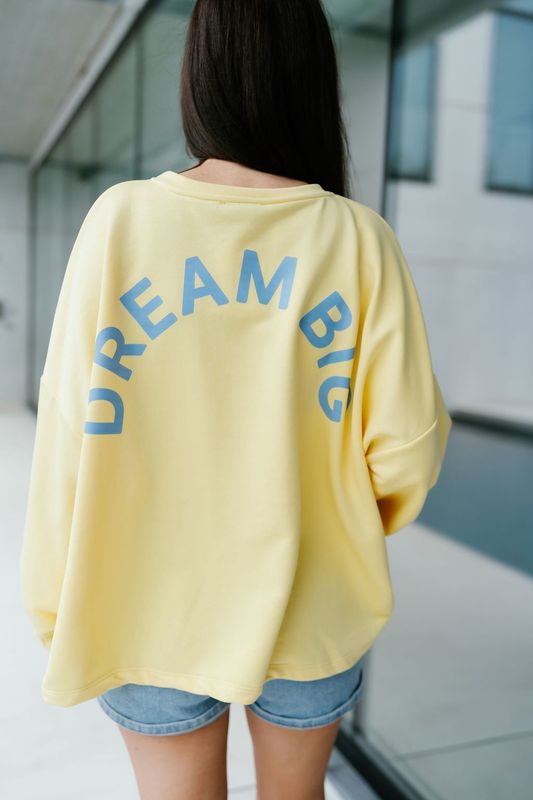 Dream Big Sweater Yellowblue