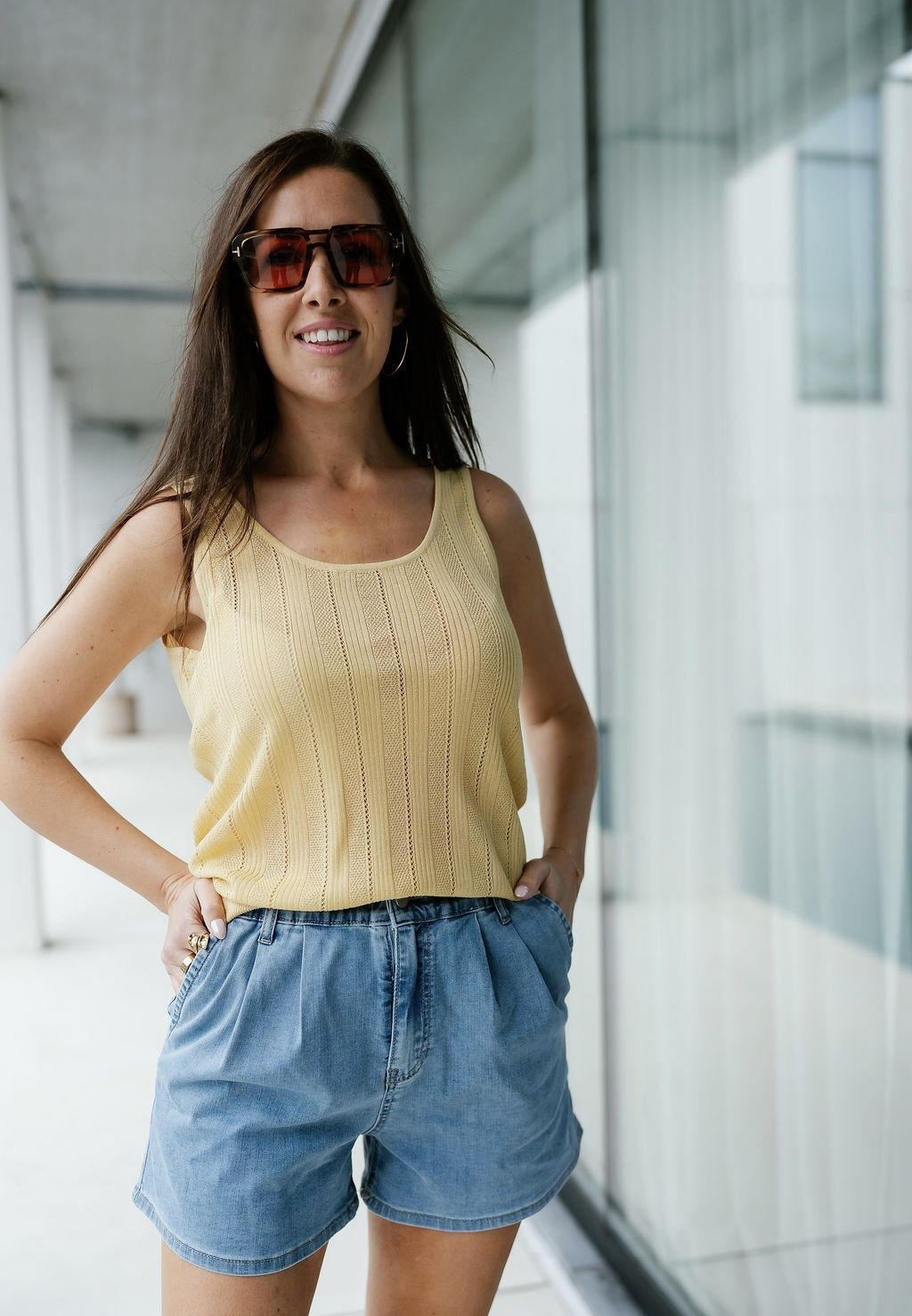 Knit Top Gloria Italian Straw