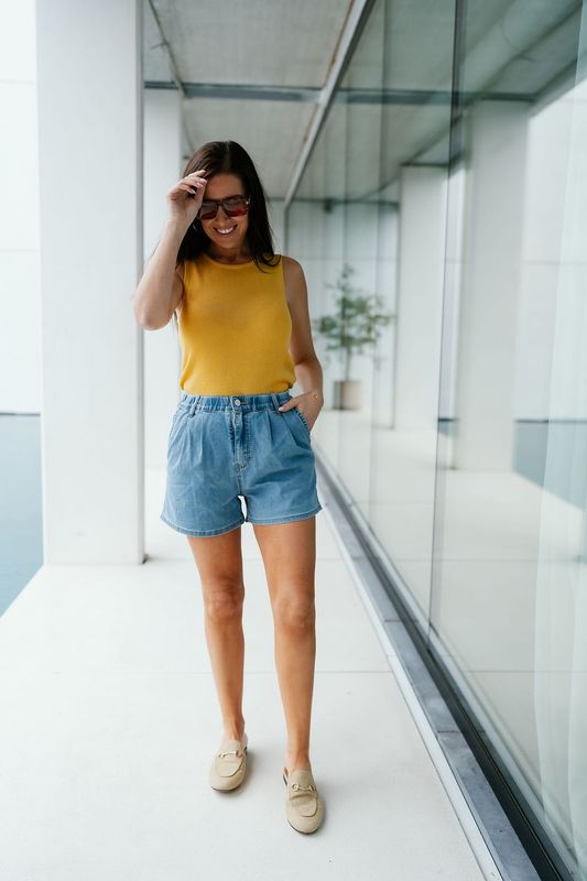 Knit Top Moon Sus Ochre