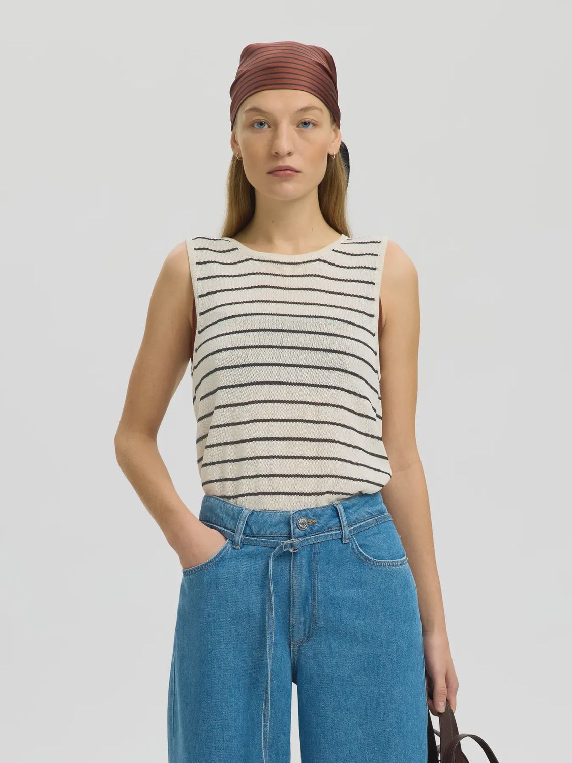 Knit Top Moon Sus Birch Stripes Black