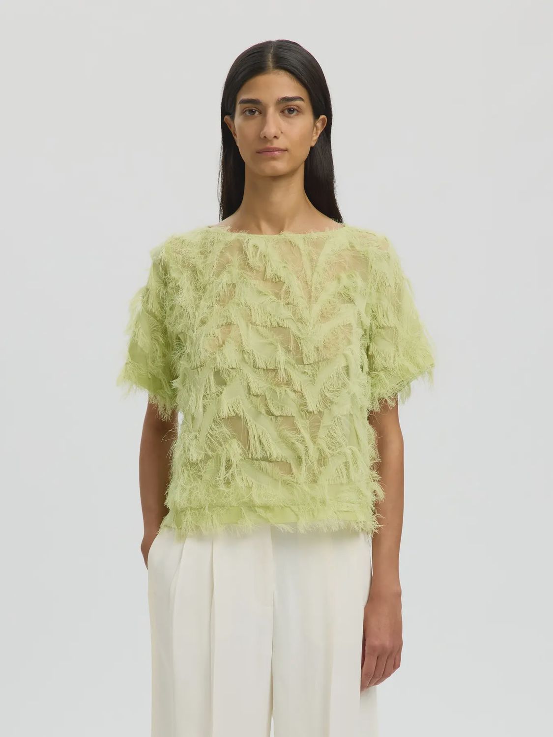 Boat Neck Top Myline Lint