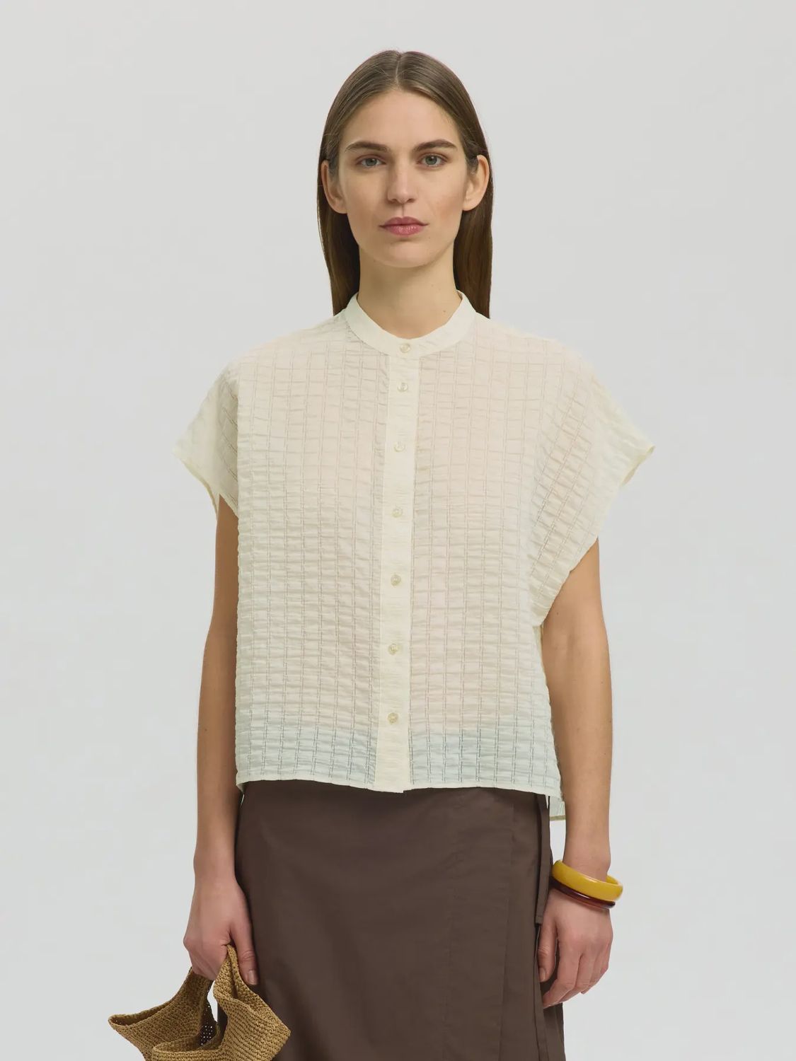 Check Shirt Lilja Egret