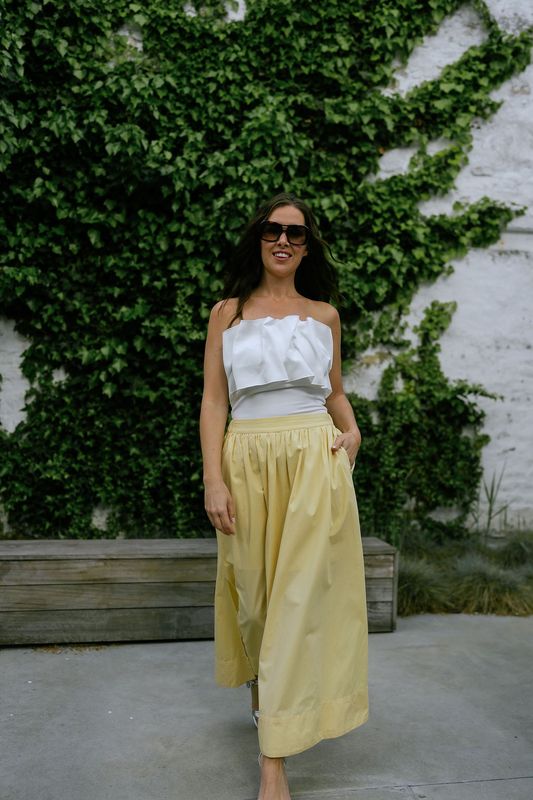 Ankle Skirt Blair Italian Straw