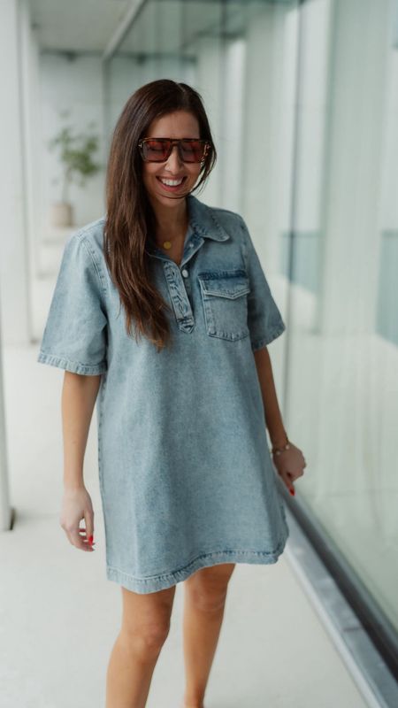 Denim Dress Asta Light Blue