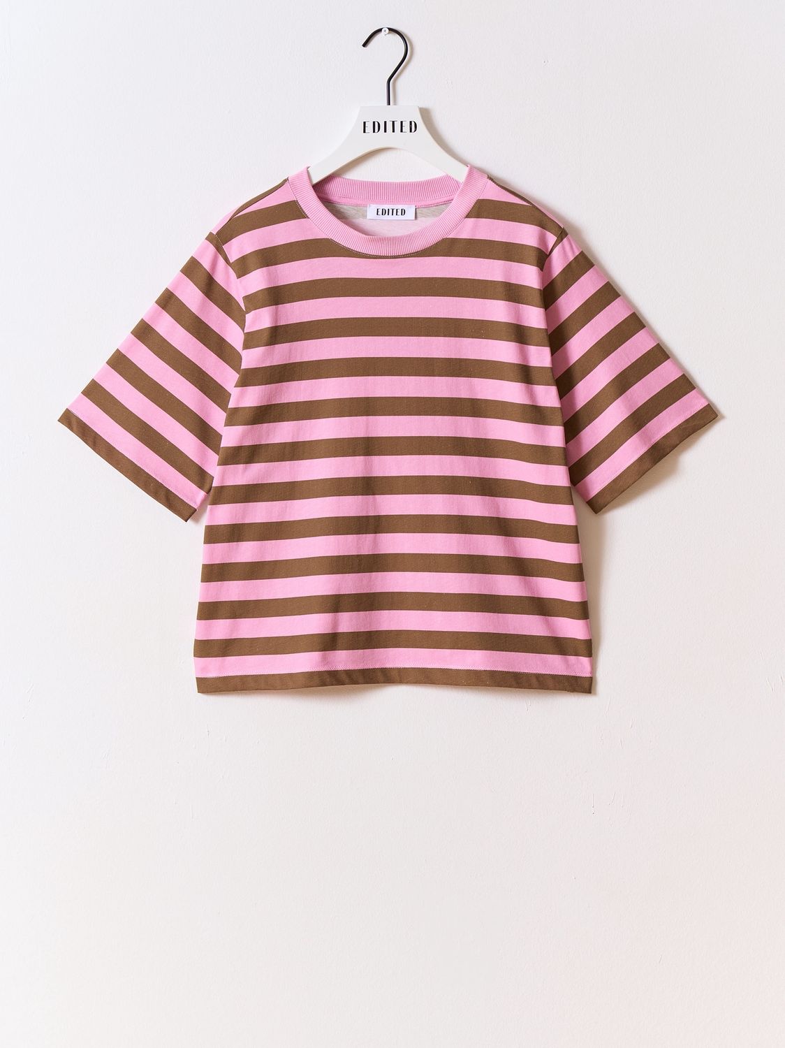 T-Shirt Nola Stripes Pink Mist Kangaroo