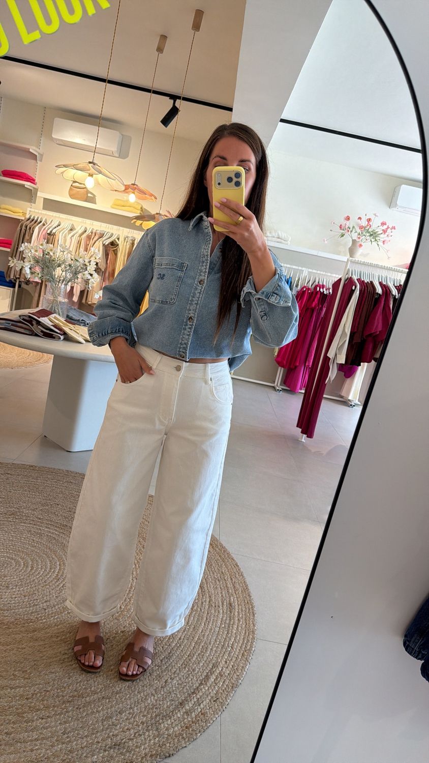 Barrel Jeans Cream