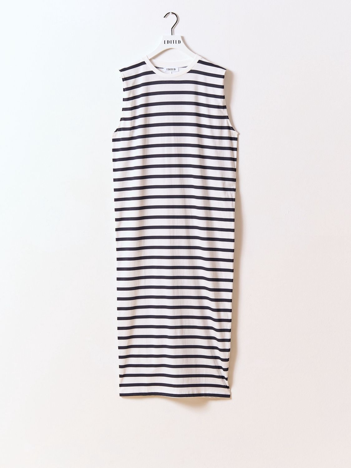 Dress Liadan Stripes Optic White + Black
