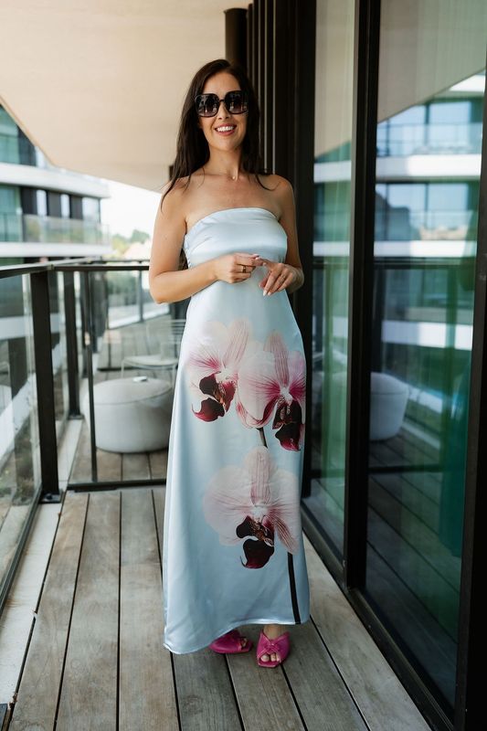 Maxi Bandeau Dress Orchida Skyway
