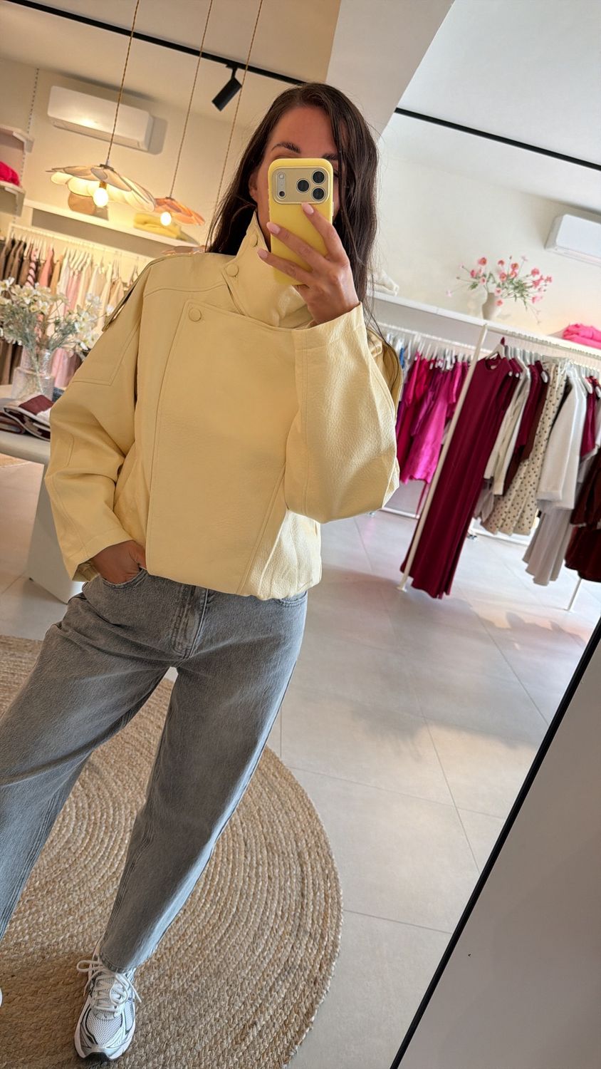 Bomber Jacket Noa Pastel Yellow
