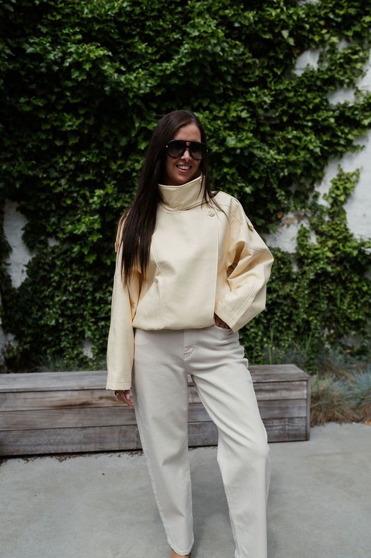 Bomber Jacket Noa Pastel Yellow