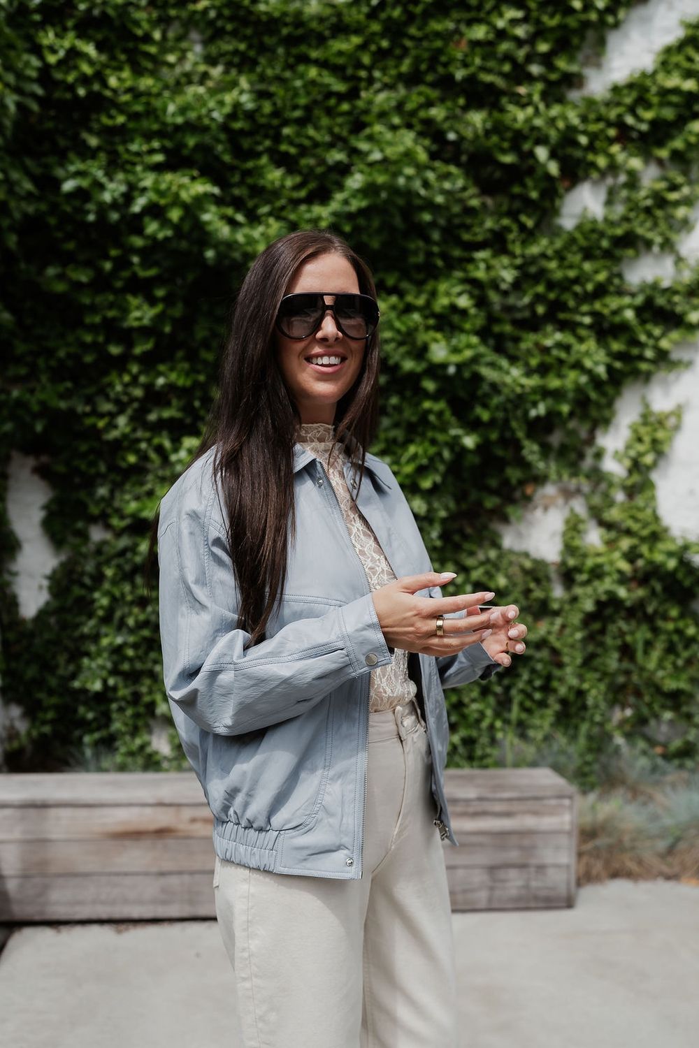 Bomber Jacket Flo BlueGrey