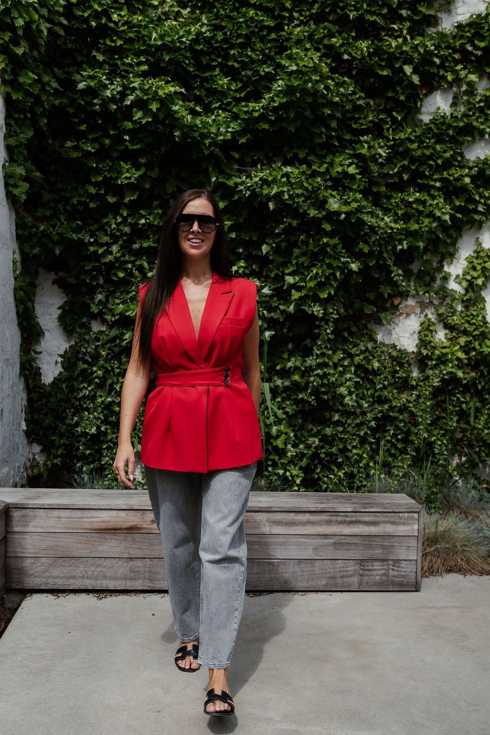 Sleeveless Vest Jasmijn Red