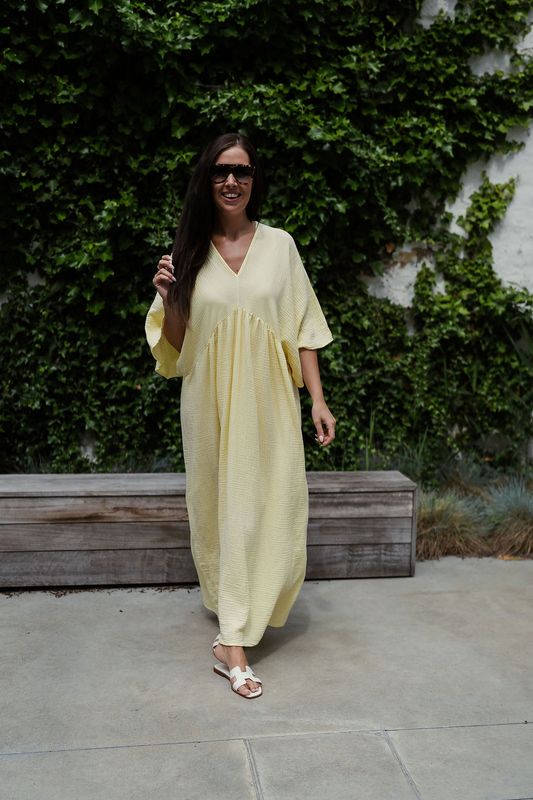 Maxi Tetra Dress Yellow