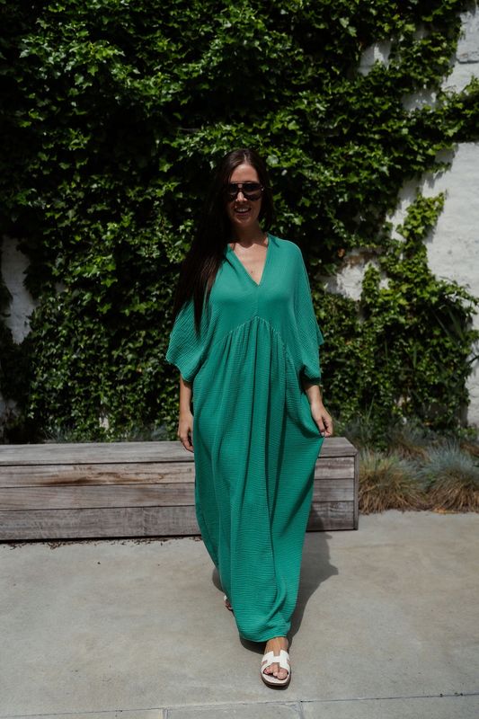 Maxi Tetra Dress Gucci Green