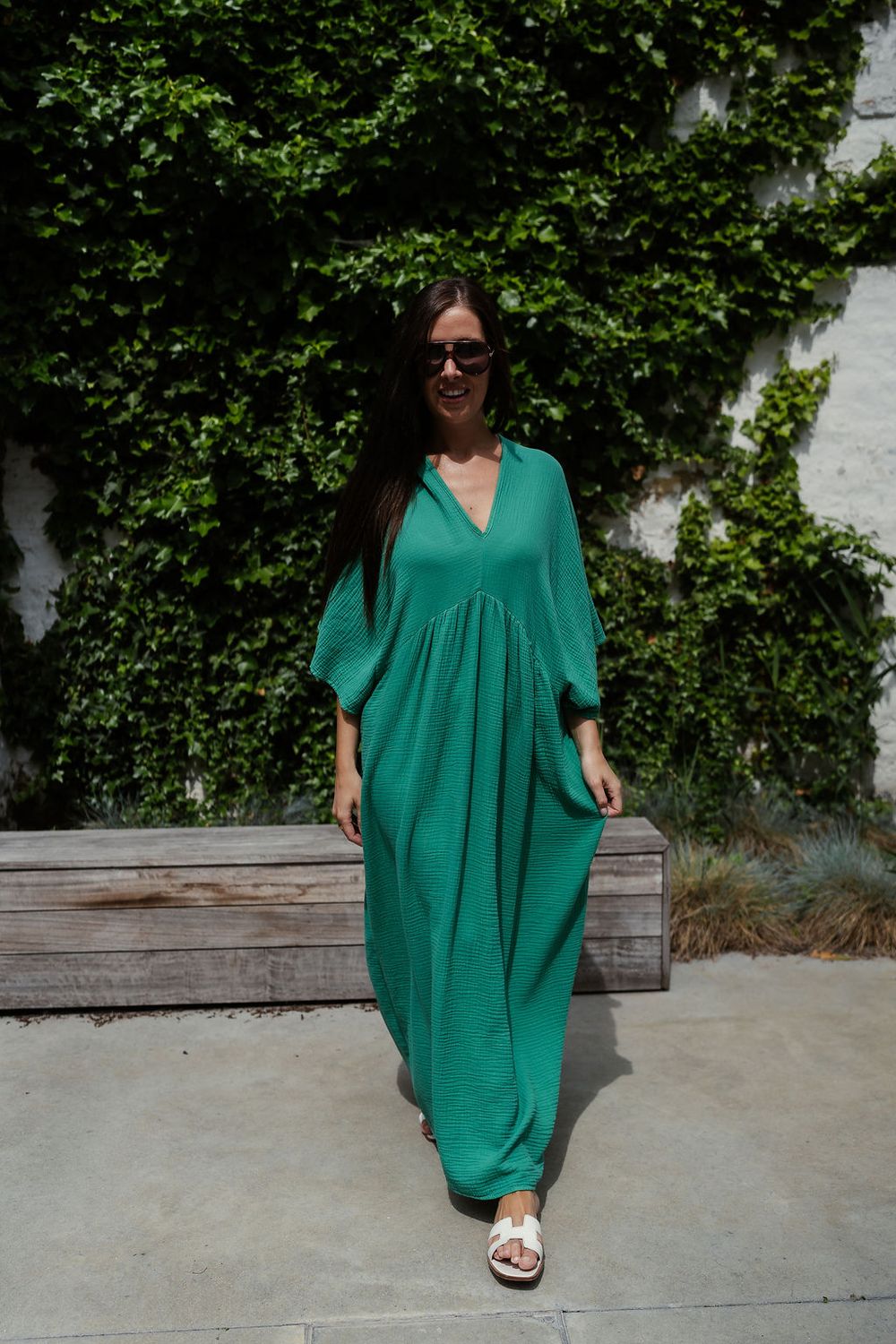 Maxi Tetra Dress Gucci Green