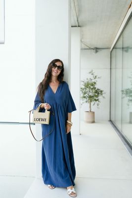 Maxi Tetra Dress Marine
