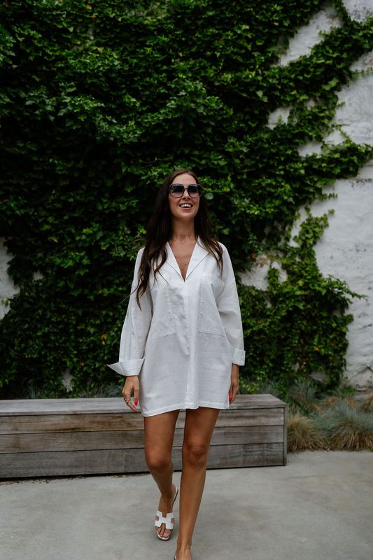 Beach Blouse Tarassa White