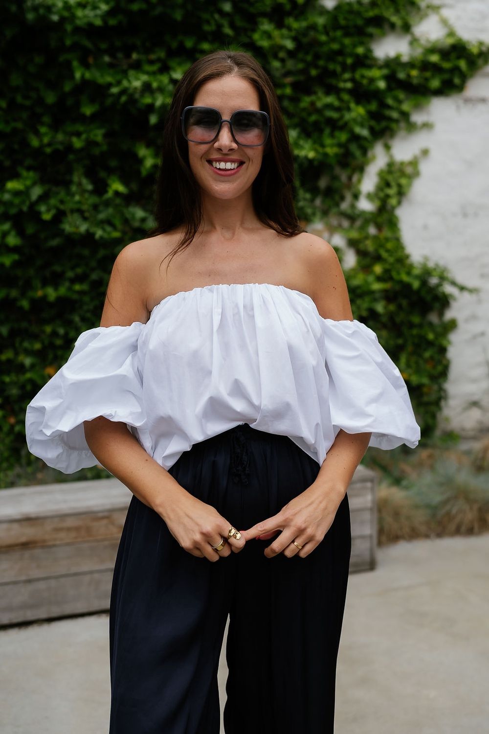 Off Shoulder Blouse Sophia White