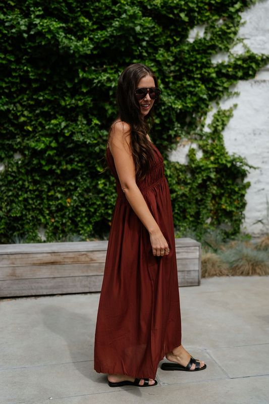 Ankle Strap Dress Jackie Cherry Mahogany