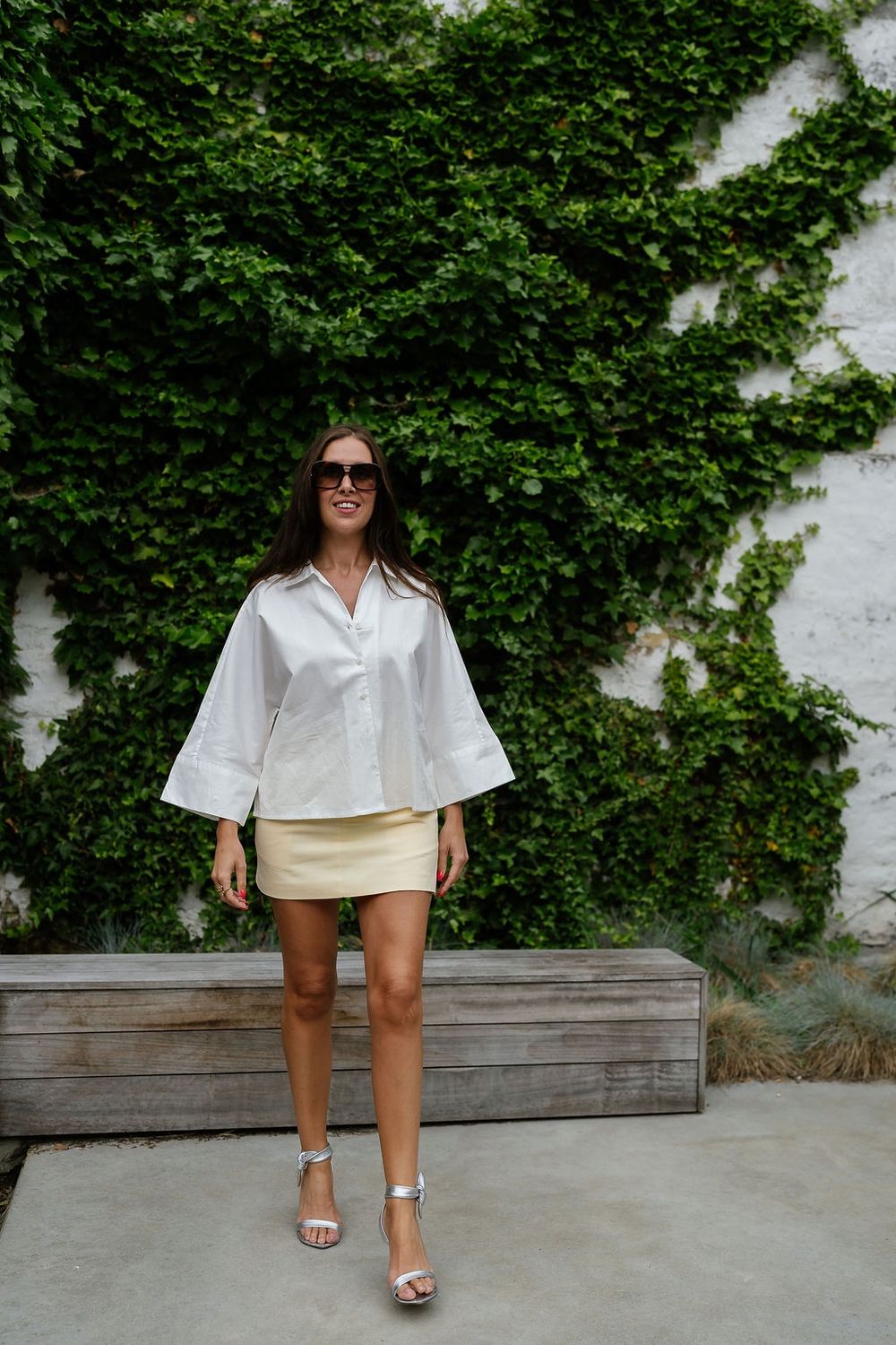 Oversize 3/4 Shirt Emilia Bright White
