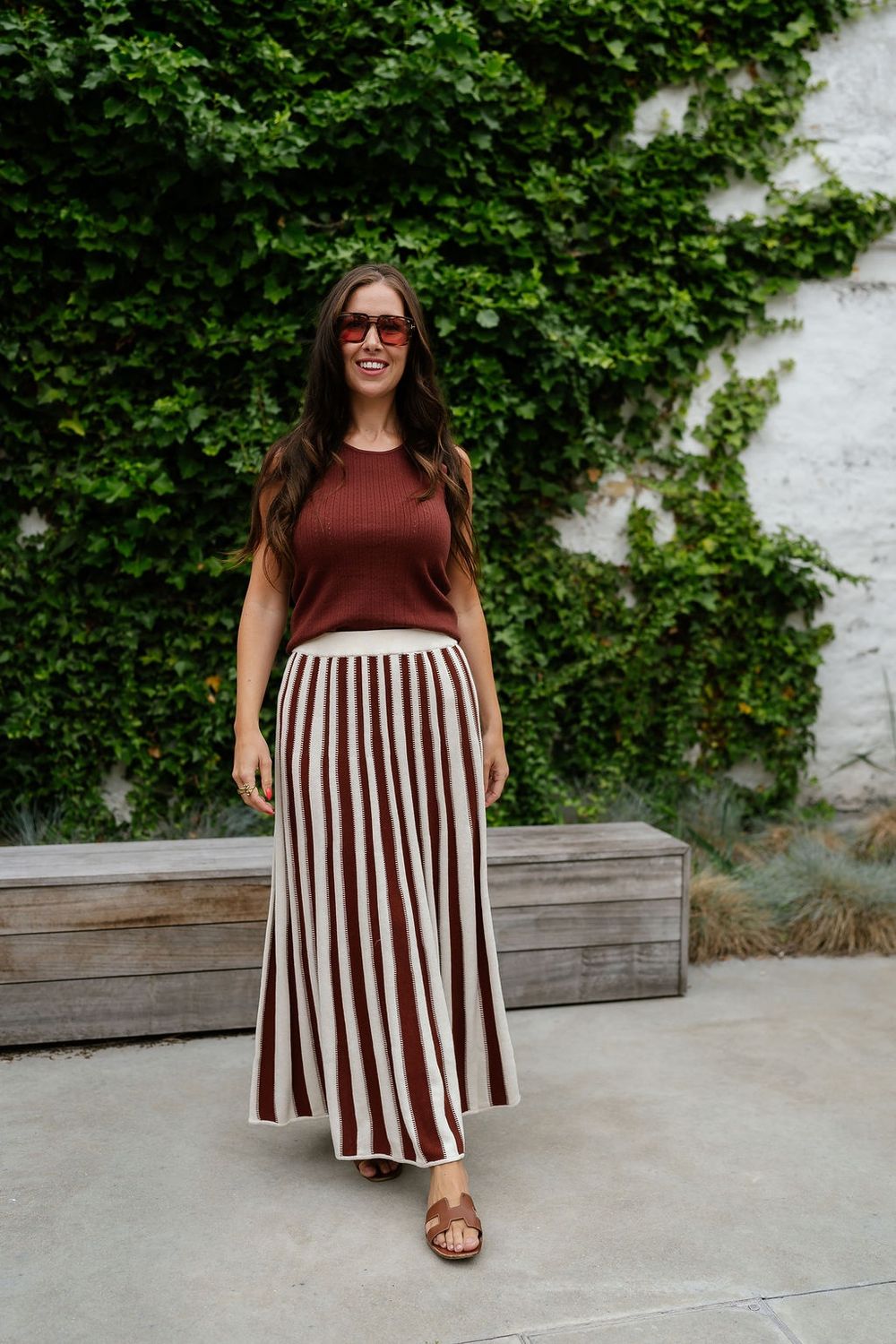 Knit Top Helle Cherry Mahogany