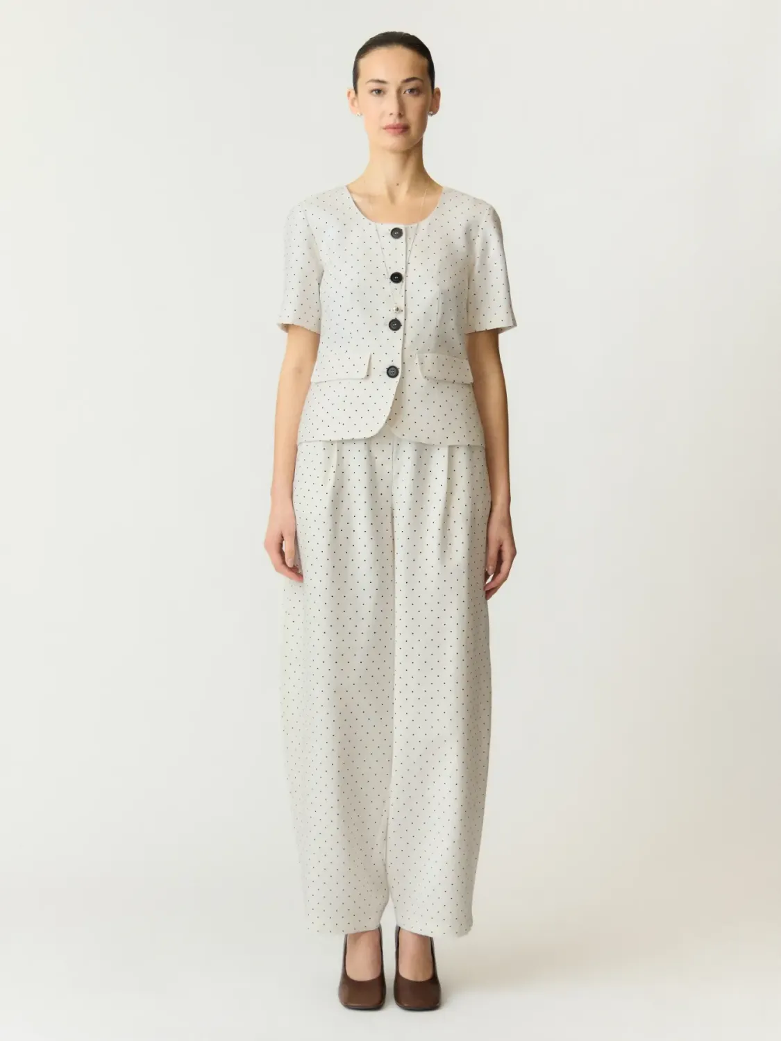 Barrel Pant Dotly Star White