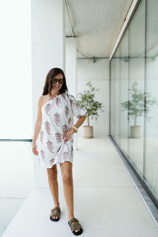 One Shoulder Dress Vayenne Off White