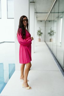 Short Dress Elodie Fushia