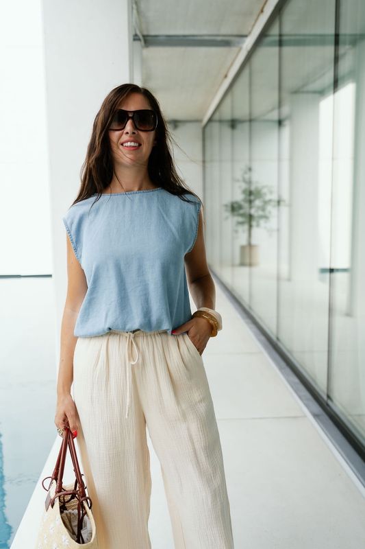 Tetra Pants Beige