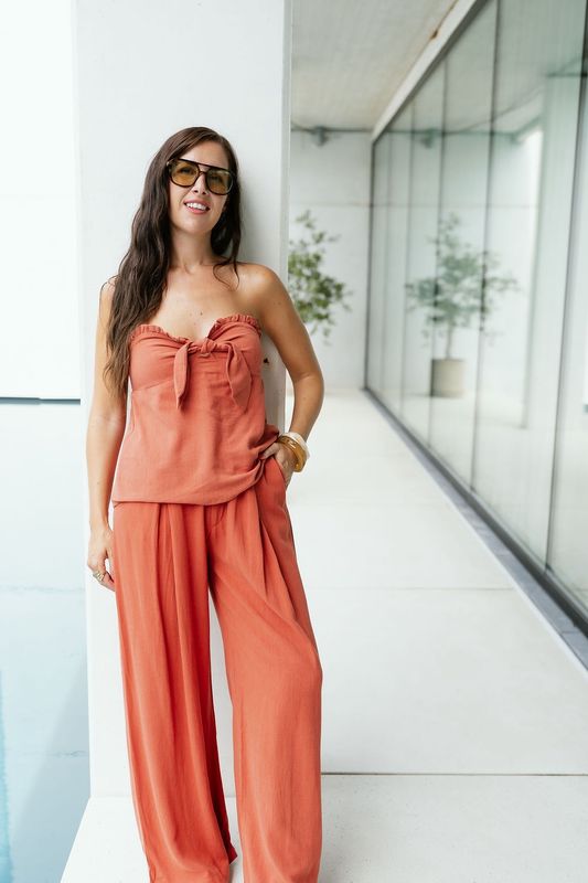 Wide Pants Norah Copper Red