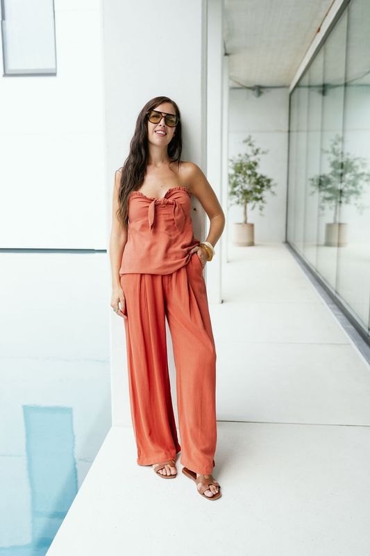 Wide Pants Norah Copper Red