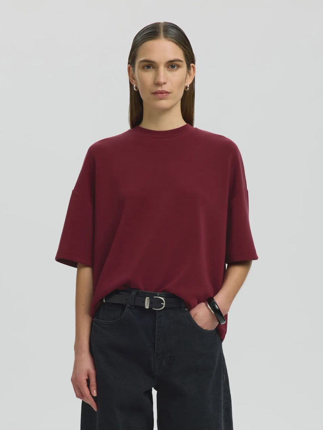 Oversized Tenny Tee Tawny Port
