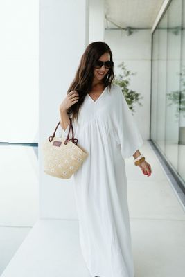 Maxi Tetra Dress White
