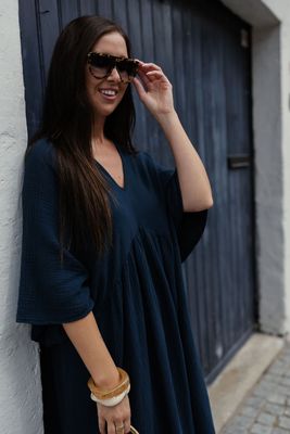 Maxi Tetra Dress Dark Blue