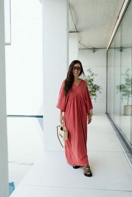 Maxi Tetra Dress Vieux Rose