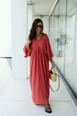 Maxi Tetra Dress Vieux Rose