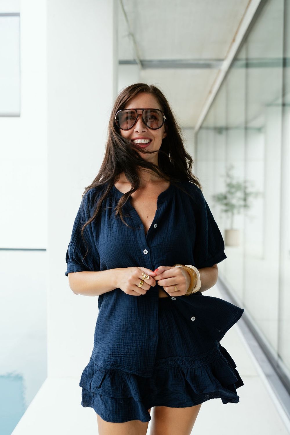Tetra Set Shirt + Skirt Navy