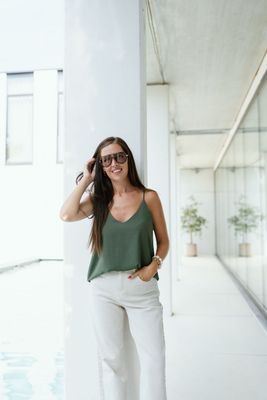 Strap Top Zita Khaki