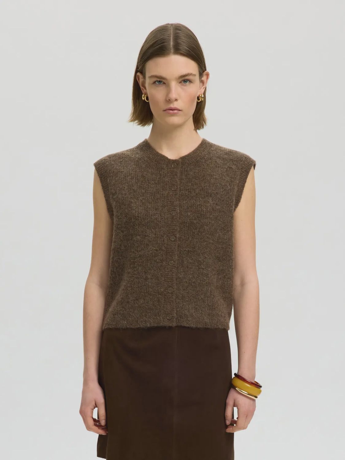 O-Neck Button Vest Lulu Dachshund