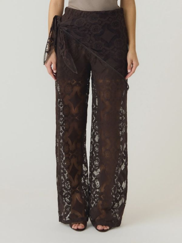 Scarf Lace Pants Almi Coffee Bean