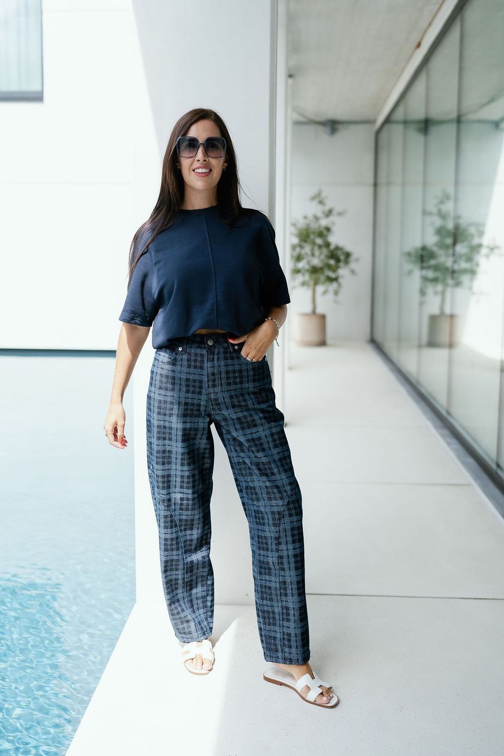 Barrel Jeans Lua Dark Blue Denim