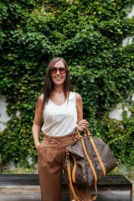 Barrel Pant Mille Toffee