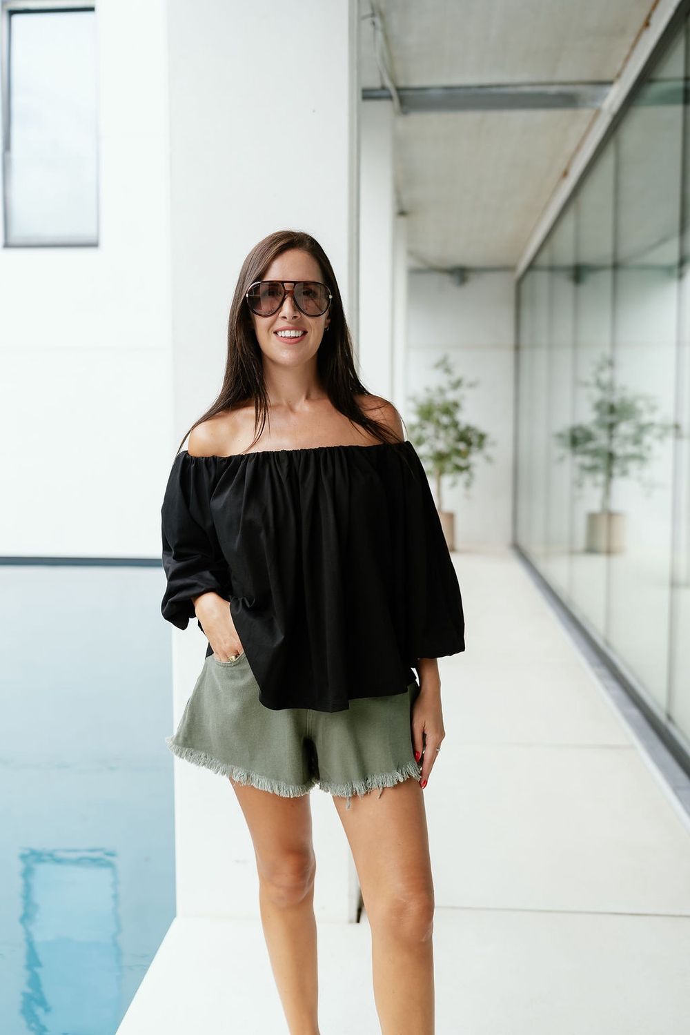 Off Shoulder Top Babette Black