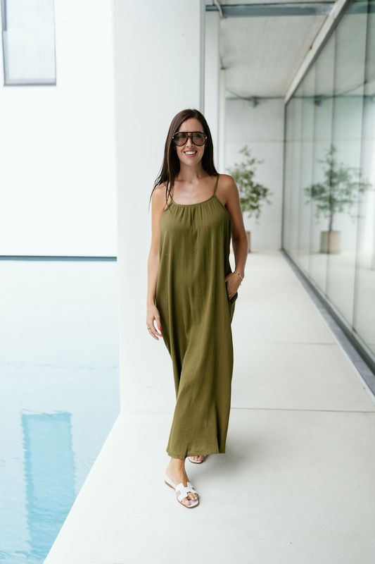 Long Dress Femke Khaki