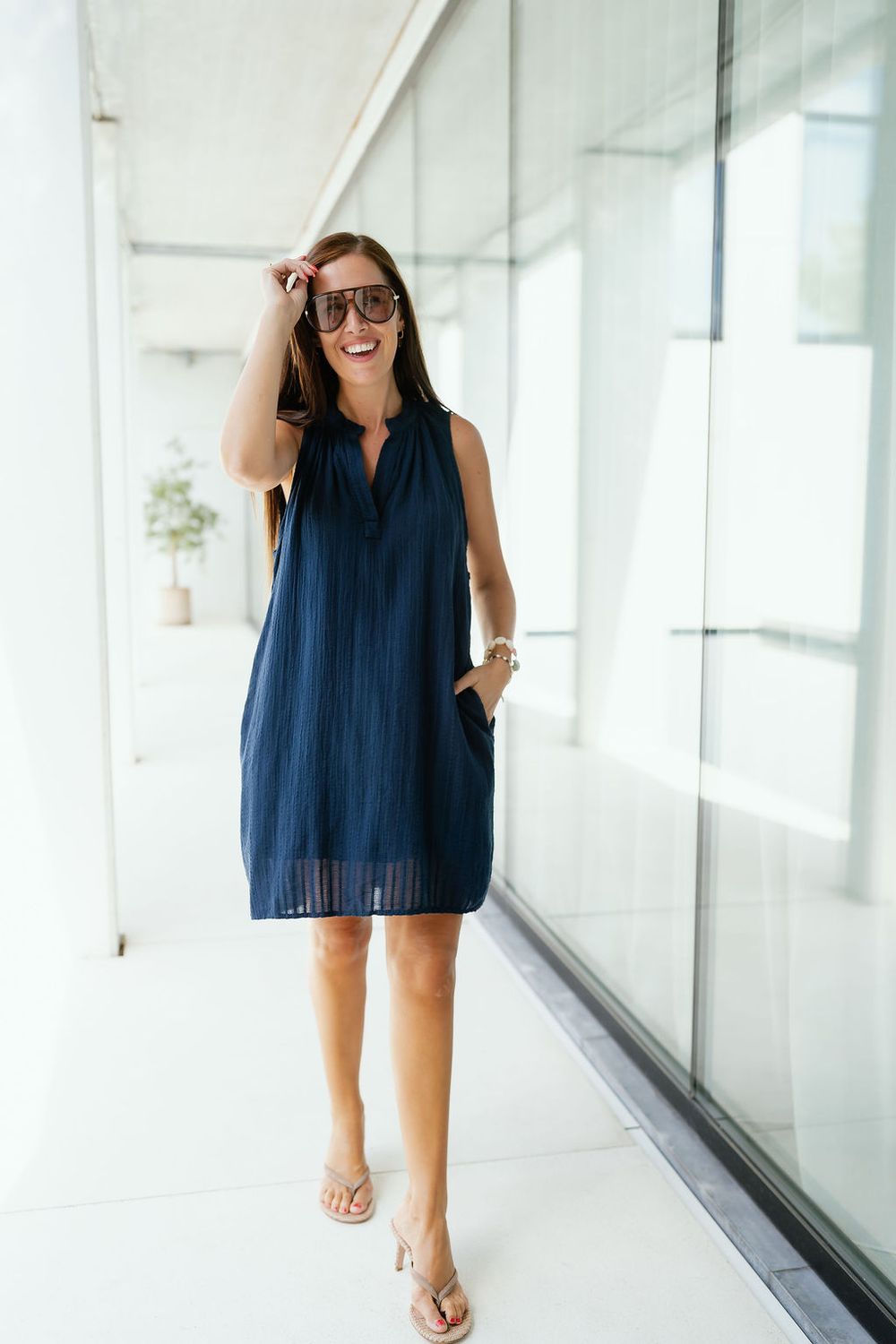 Dress Elle Navy