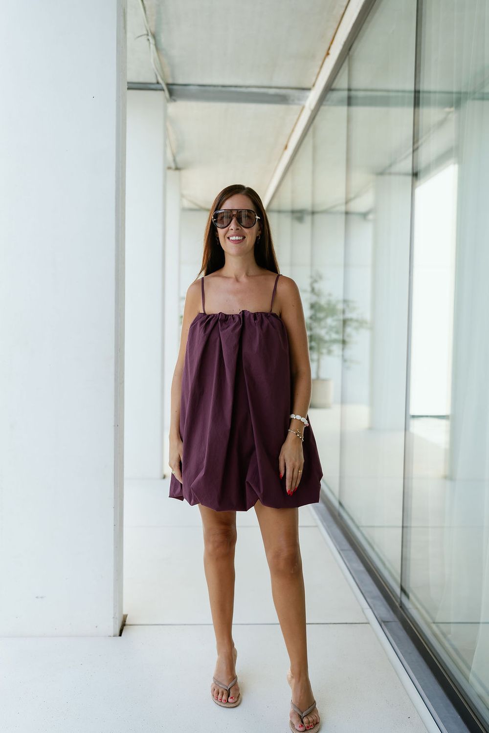 Balloon Mini Dress Oli Berry
