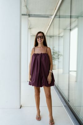 Balloon Mini Dress Oli Berry