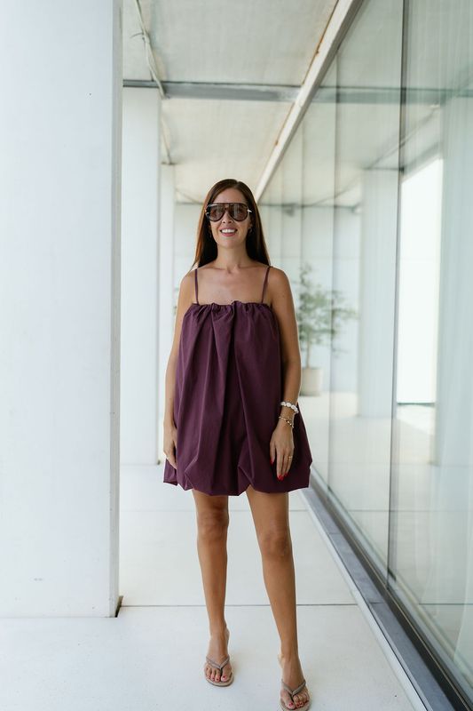 Balloon Mini Dress Oli Berry