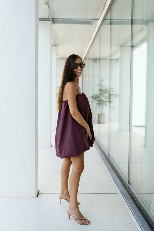 Balloon Mini Dress Oli Berry